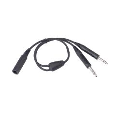 6-pin LEMO Connector to GA Twin Plug Adapter (for Bose A30 Aircraft Powered Headsets)