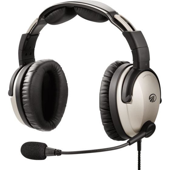 Close-up of Lightspeed Zulu 3 Headset on white background Close-up of Lightspeed Zulu 3 Headset on white background