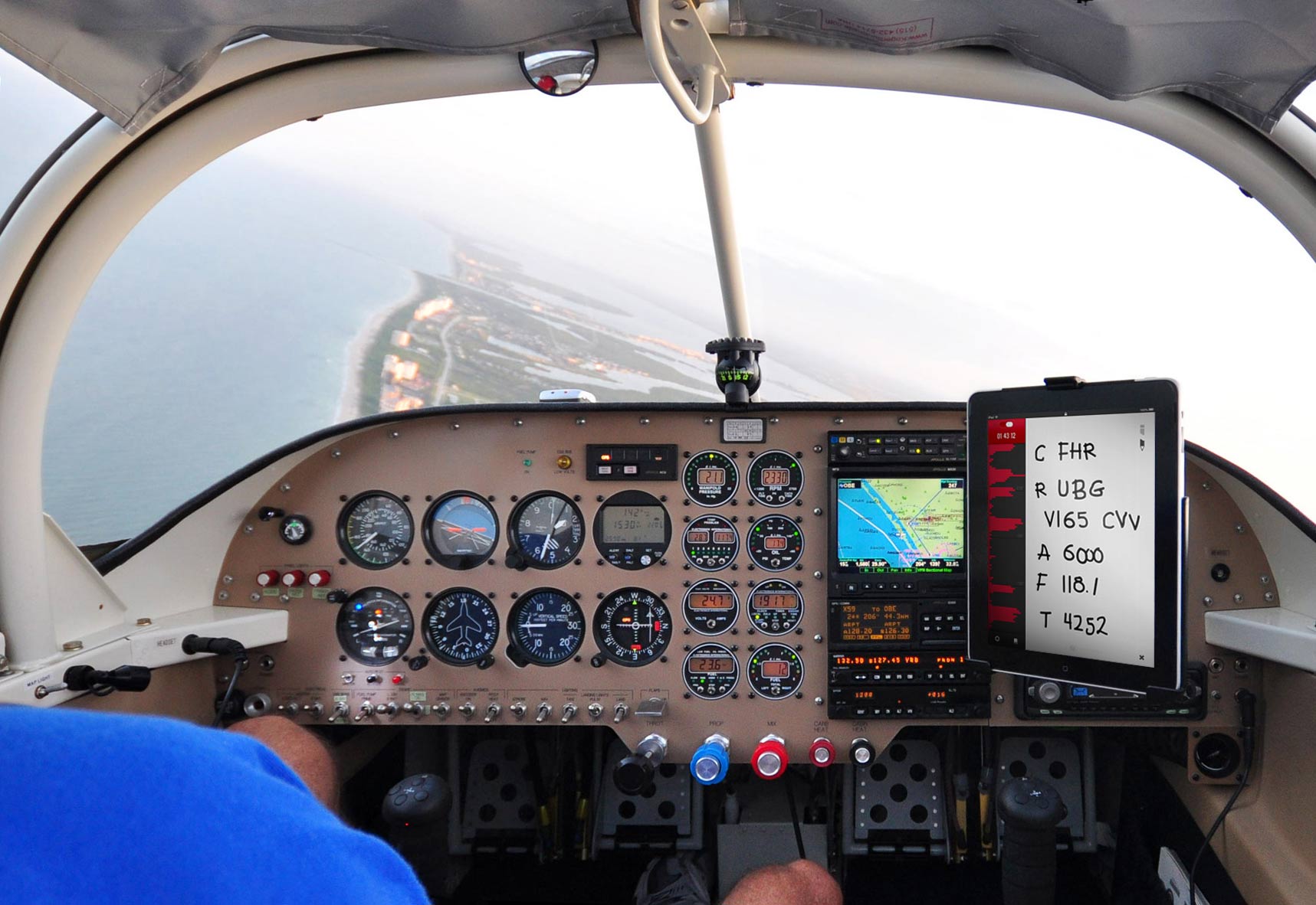 Pilot in Cockpit