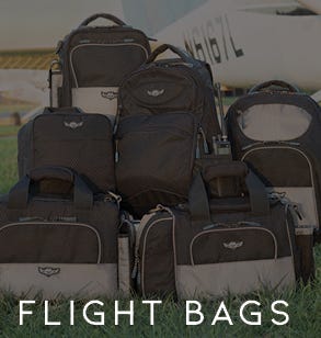 Flight Bags with collection of Flight Gear bags displayed