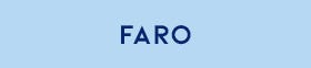 Faro text on blue background