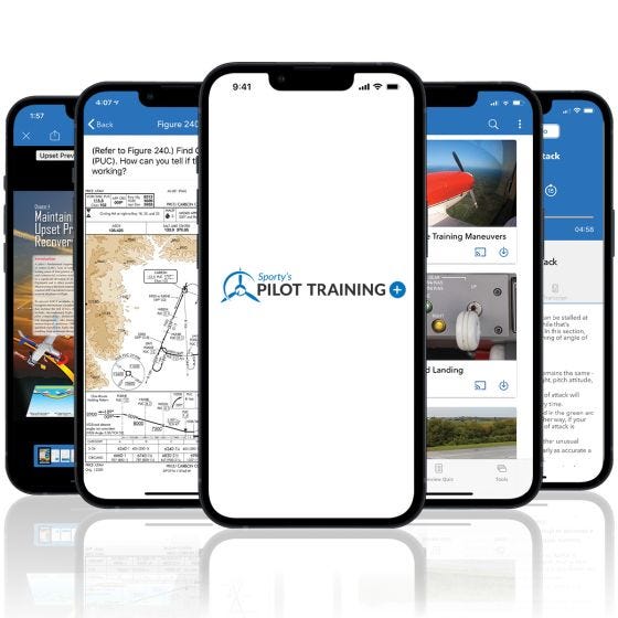 Sporty's Pilot Training Plus on iPhone Sporty's Pilot Training Plus on iPhone
