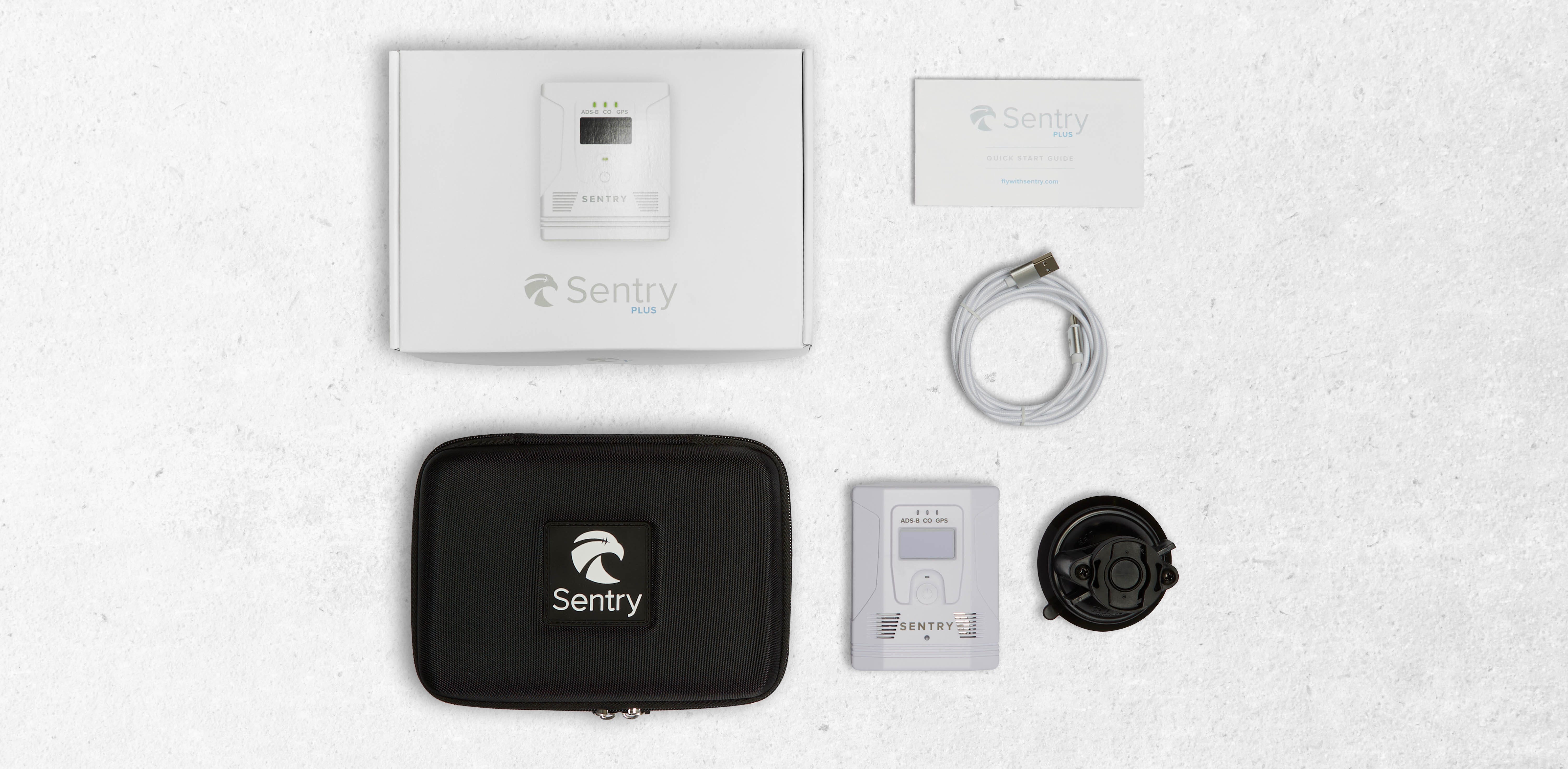 contents of box that is shipped for Sentry Plus