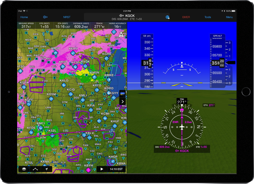 showcasing built-in attitude and gps sensors