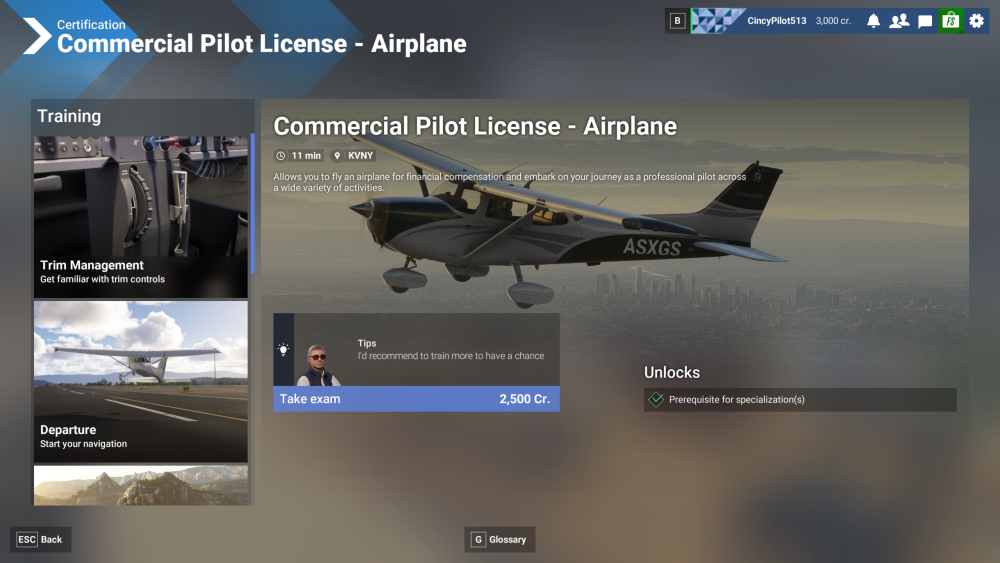 Microsoft Flight Simulator 2024 - CPL Test