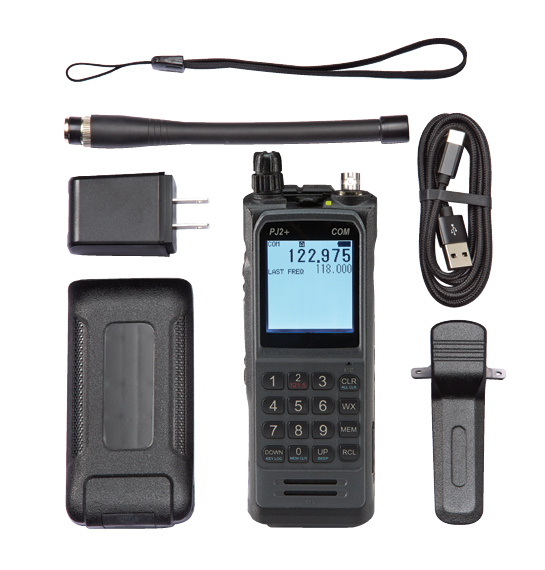 PJ2+ COM Radio individual components displayed